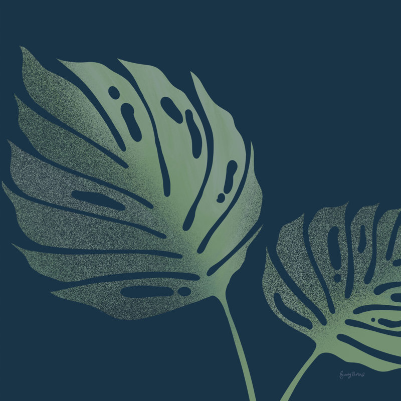 Monstera II by Becky Thorns - Wrapped Canvas Painting, 122cm H x 122cm W
