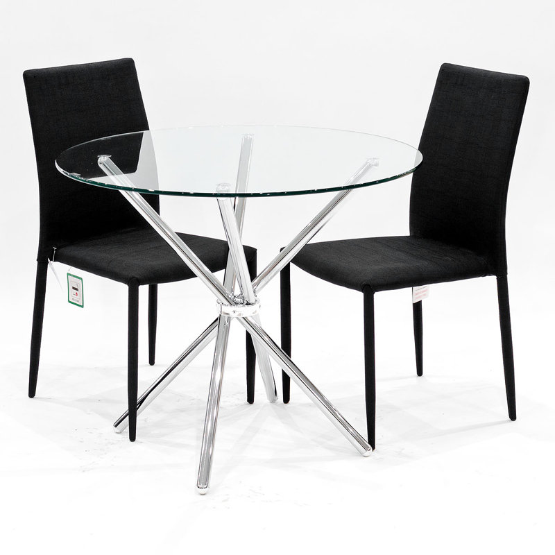 Ciarletto 2 - Person Dining Set, Black