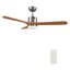 Ventilateur de plafond standard à DEL à 3 pales de 52 po avec télécommande et ensemble d'éclairage inclus.