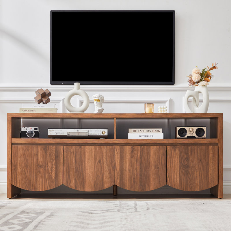 60" TV Stand with Storage, Brown