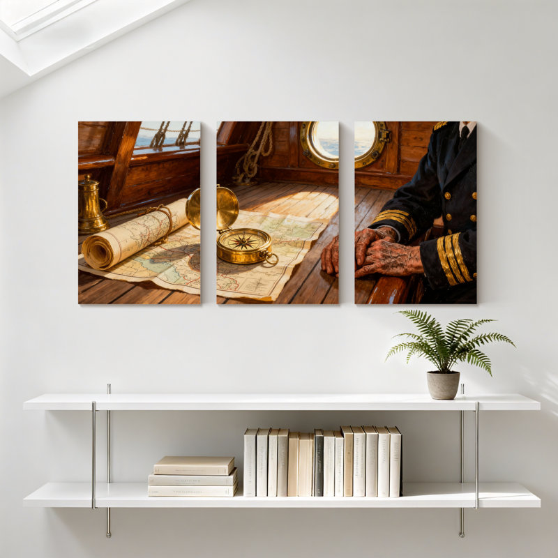 Ensemble de 3 reproductions d'art mural sur toile, H 18 po x l 36 po