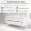 Ensemble de meuble-lavabo mural 72 po avec double lavabo double intégré en résine-904334493-904334492