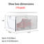 Boîte de rangement transparente pour chaussures empilable