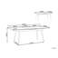 Trineice Extendable Metal Base Dining Table