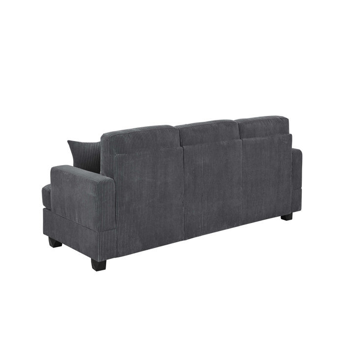 Ebern Designs Safiyah 77'' Corduroy Sofa & Reviews | Wayfair