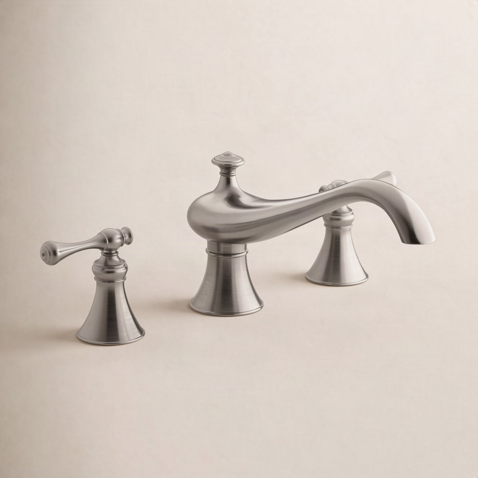 Revival Deck-Mount Bath Faucet Trim, Vibrant Brushed Nickel