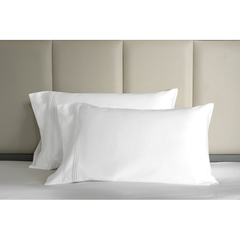 Granduca Pillow Case, White, King Pillowcase