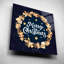 «Gingerbread Merry Christmas Wreath» par Seven Trees Design, art mural en verre acrylique-1819961177