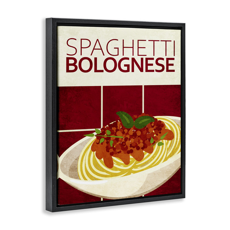 Cadre flottant de cuisine Spaghetti Classic, design par Kim Allen, Cadre flottant noir de jais, H 31 po x l 25 po