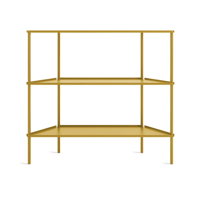Not for Nothing 34" H x 38" W x 13 D" Shelving Unit, Mustard
