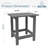 HDPS Adirondack End Table - Weatherproof Outdoor Side Table for Pool & Patio-156291774