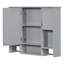 Armoire de rangement murale moderne 35 po x 28 po, armoire de salle de bain murale avec miroir, armoire à pharmacie avec barre à serviettes