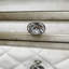 Table de chevet beige en velours