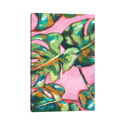 "Palmiers psychédéliques I" par Jennifer Paxton Parker - reproduction d'art sur toile tendue