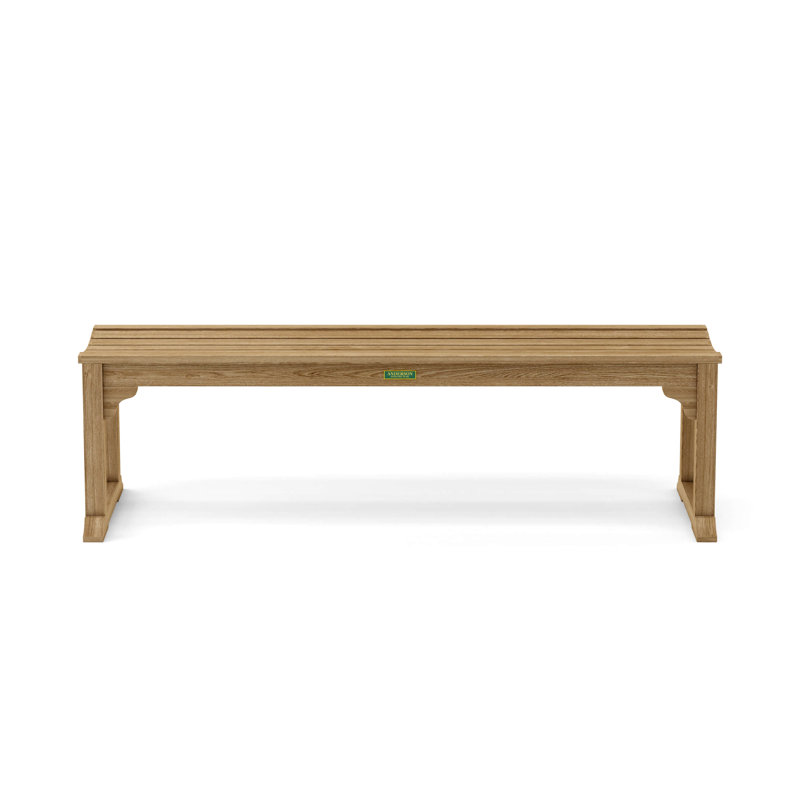 Mason Natural Teak 3-Seater Backless Outdoor Bench