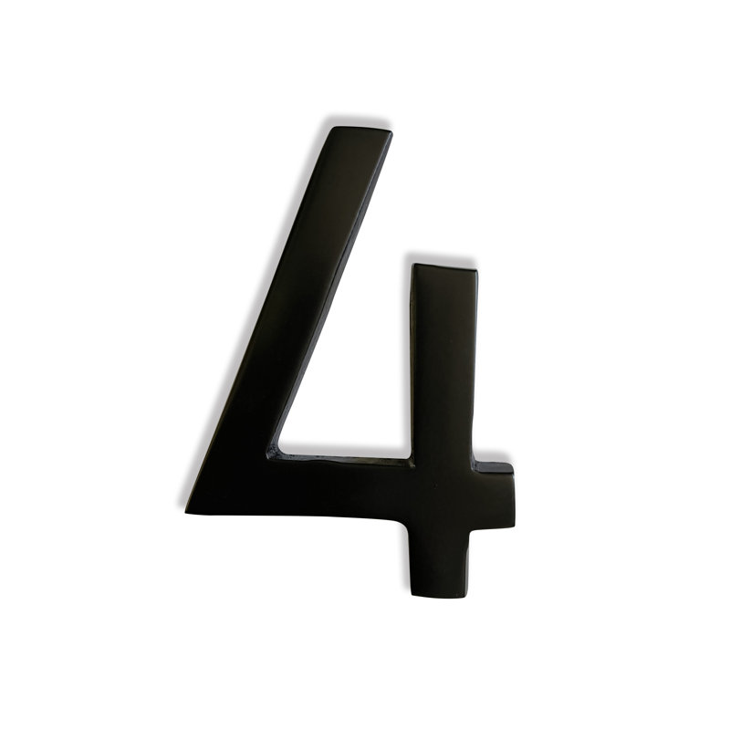 Numéro de maison en métal 4 po, 4