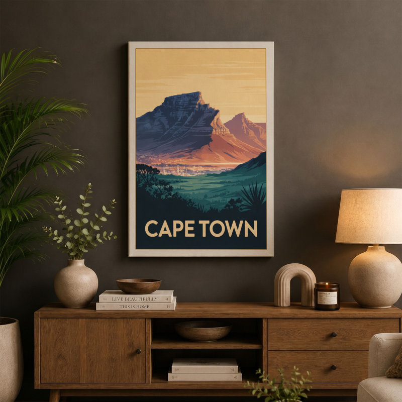 Print, 36x24 - 91.4 x 61.0 cm, Teal Border