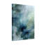 Ensemble de 1 tableau abstrait aquarelle bleu et vert sur toile tendue-2078631900