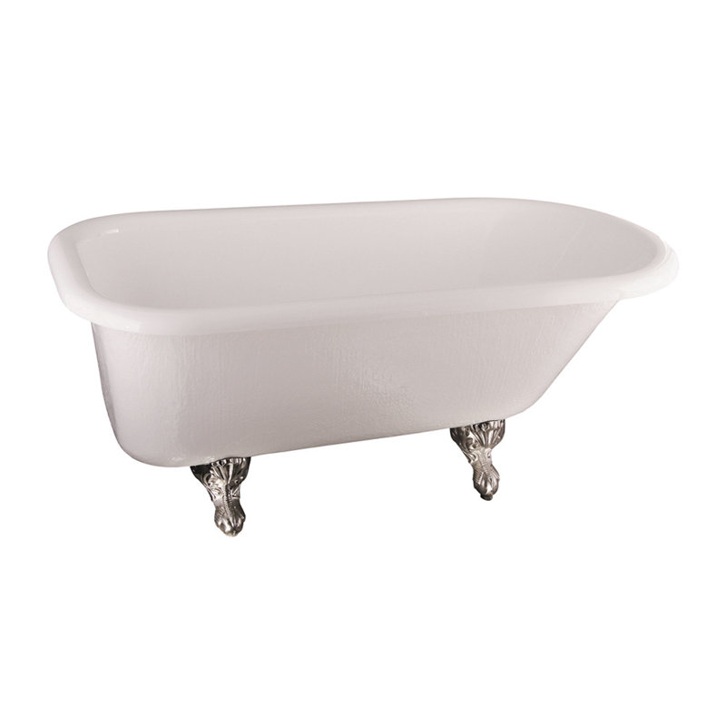 Andover 60'' x 30'' Soaking Acrylic Bathtub, Polished Brass