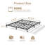  Structure de lit très grand de 7 pouces, plateforme basse en métal robuste, aucun matelas à ressorts requis, facile à assembler, silencieux, noir-812040379