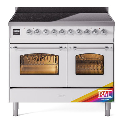 ILVE Nostalgie II Series 40 inch Induction Range with 6 Induction Elements (Glass Door)