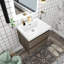 Meuble-lavabo simple avec plateau en résine Teriann-101831964