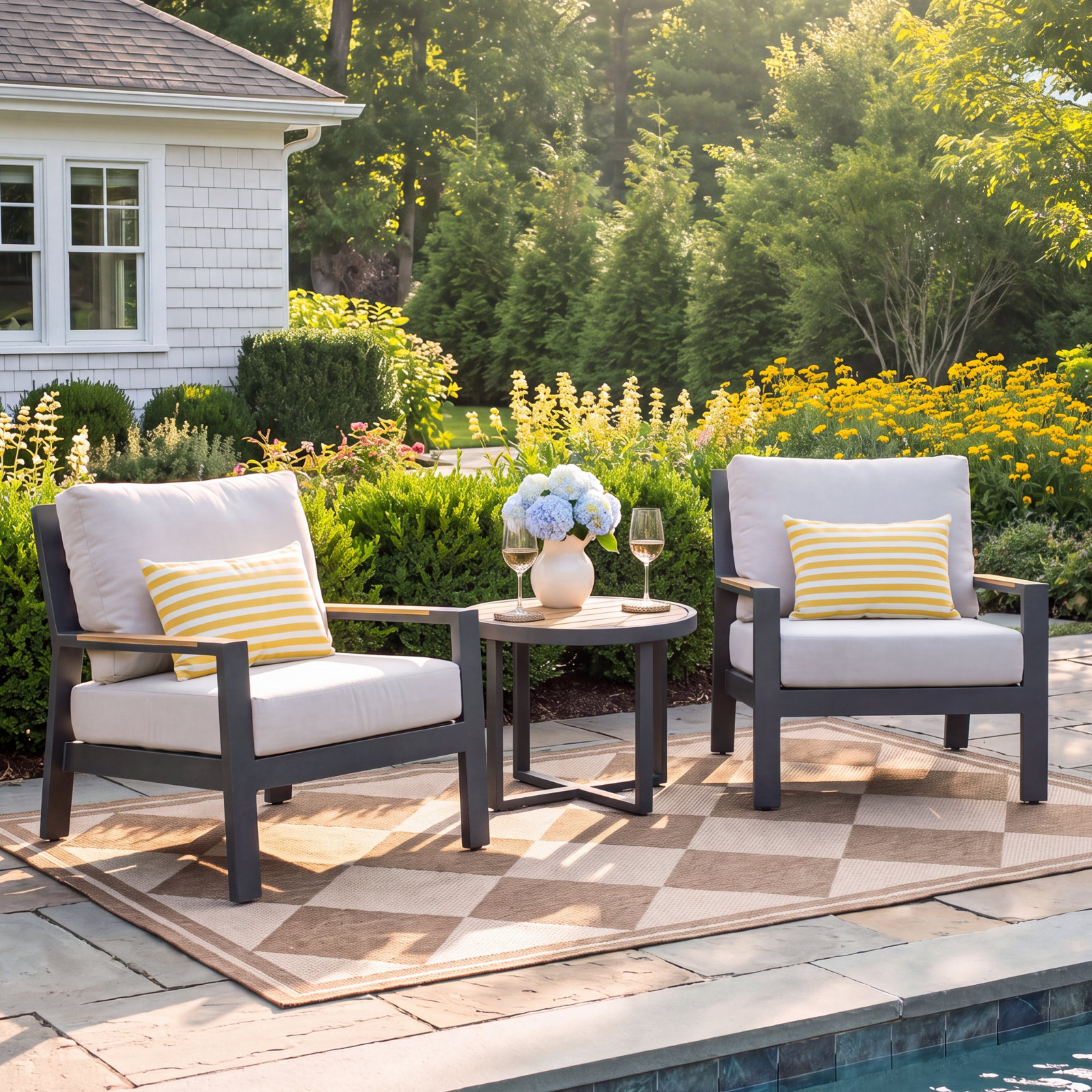 Jayton 2-Person Sunbrella® Patio Seating Group