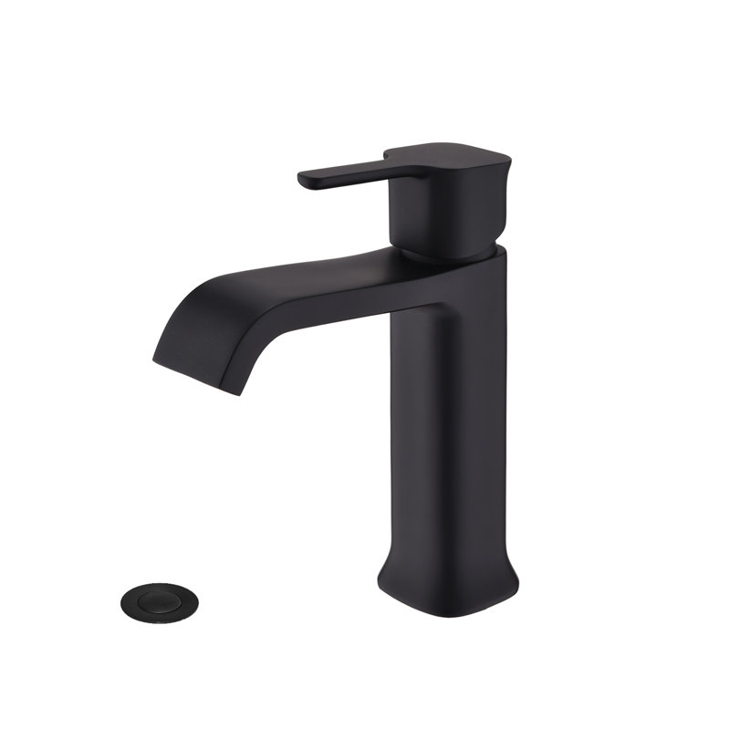 Single-Hole Single-handle Bathroom Faucet with Drain Assembly