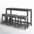Peele 3 - Person Four Leg Dining Set