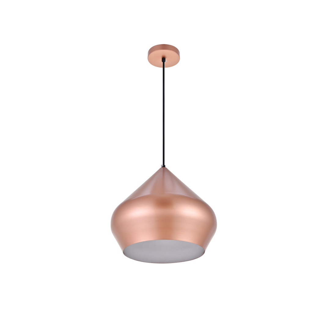 Bronwood 1 - Light Single Teardrop Pendant Orren Ellis 