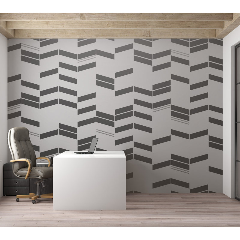 Peel & Stick Abstract Wall Mural - Simple Structures, 82" L x 115" W
