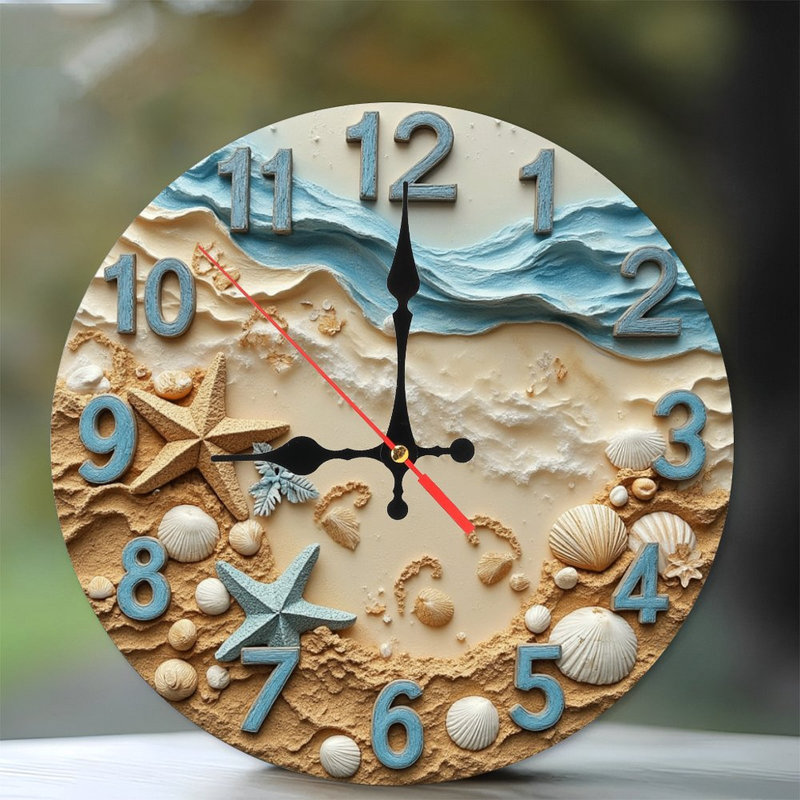 Horloge murale plage
