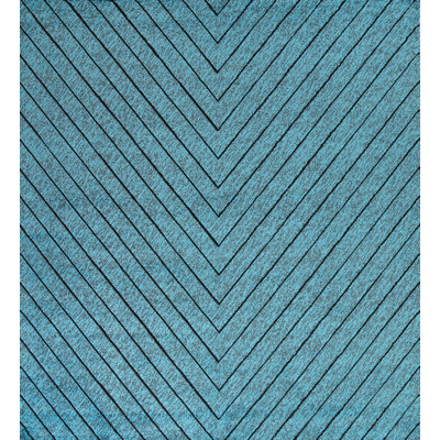 Tapis oriental transitionnel bleu turquoise 5X8