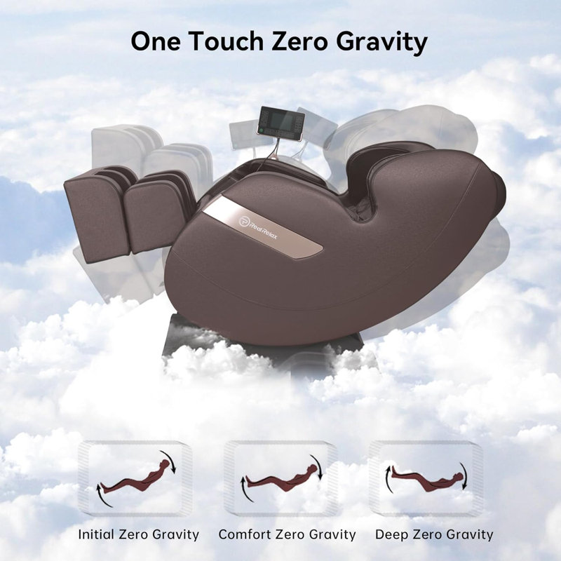 Fauteuil de massage Shiatsu Zero Gravity, Brun