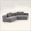 Canapé modulaire surdimensionné en tissu Teddy-1617041302