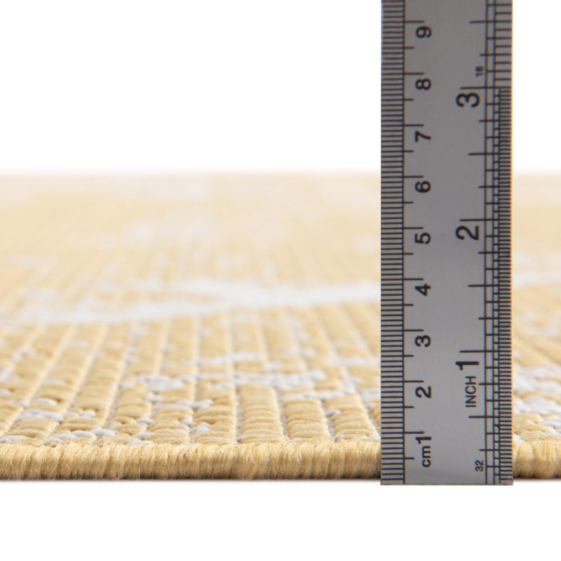 Broux Geometric Indoor / Outdoor Rug, Rectangle 2' x 3'