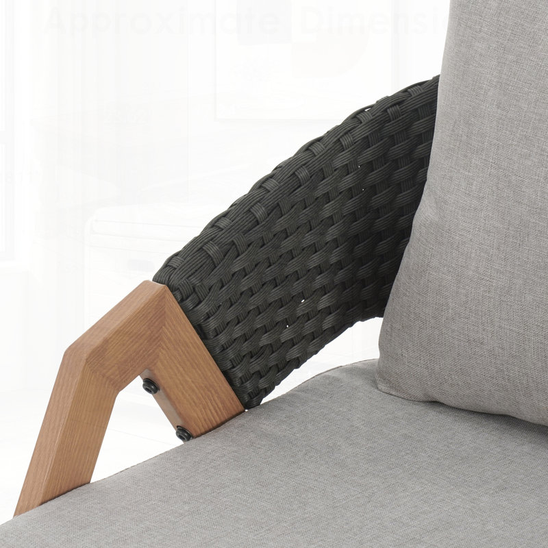 Ensemble de chaises de patio confortables avec coussins rembourrés pour se détendre et recevoir avec style