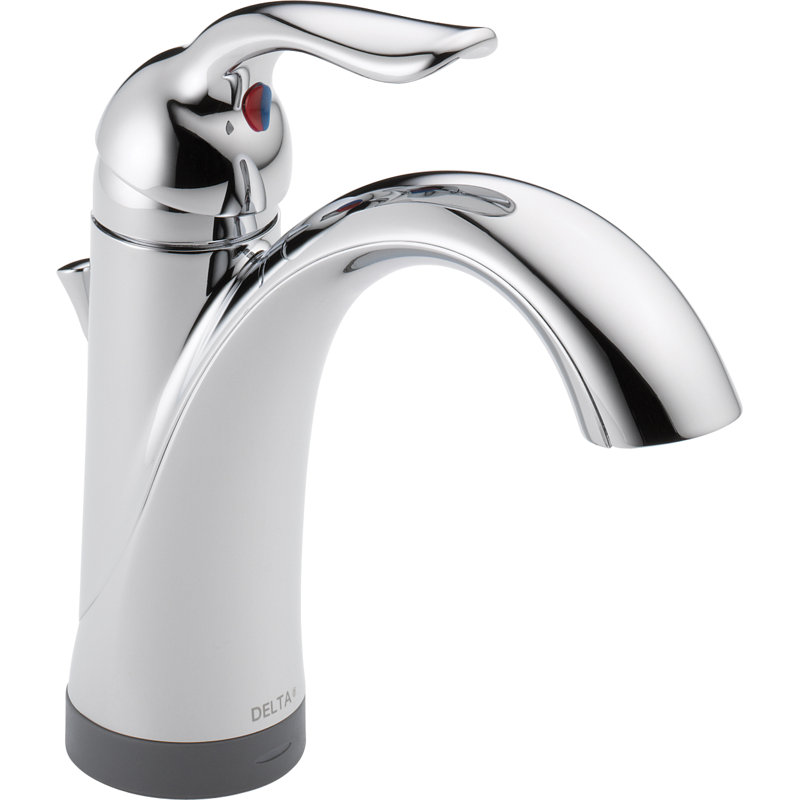 Robinet pour salle de bain à un trou avec ensemble de drain et technologie diamond seal Lahara, Chrome