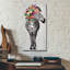  «Zebra On Grey» par Heather Gauthier, art mural en verre acrylique, 12 po x 24 po-117481673