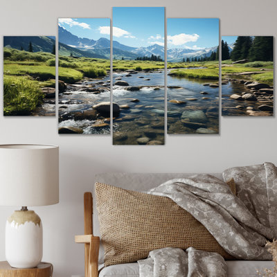 États-Unis, Rocky Mountain National Park, rivière I - États-Unis, ensemble de reproductions d'art mural en métal