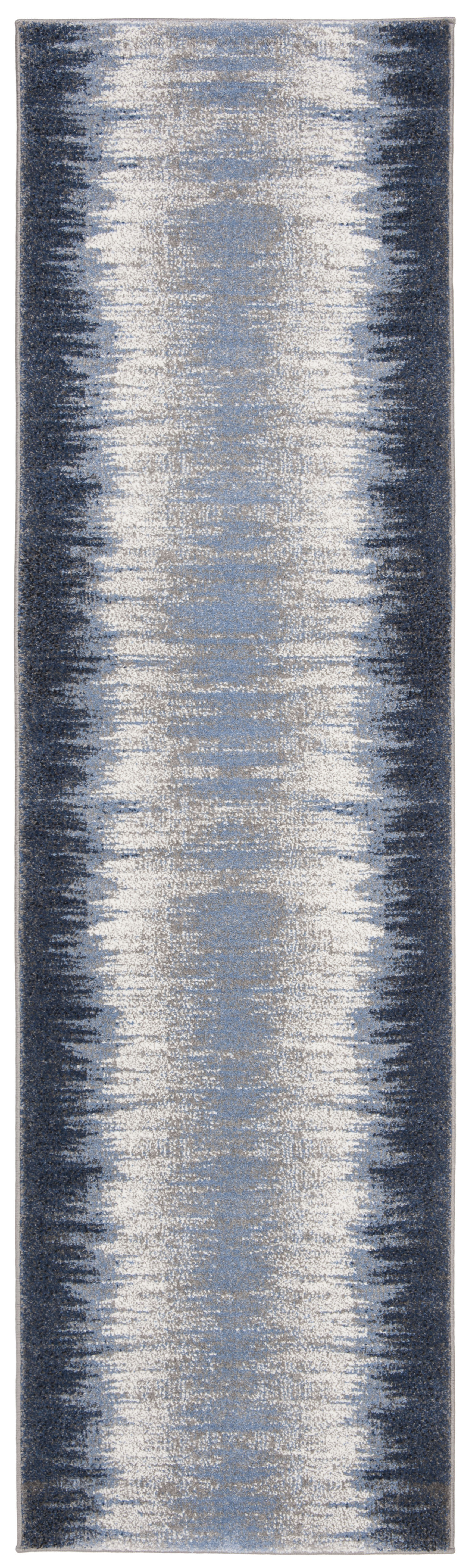 Wrought Studio Prue Abstract Navy Area Rug