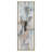 Modern Large Set of Three, Abstract Design, Canvas and Pine Wood, Multi-Colored