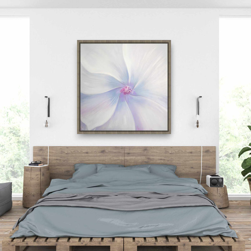 Pétales - Toile encadrée pour décoration intérieure, Brun