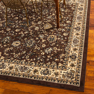 Hanan Floral Brown Area Rug