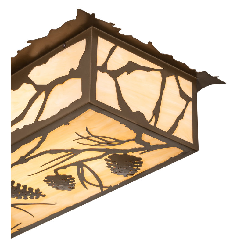 Rustic Lodge 6 - Light Flush Mount
