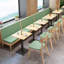Banc rembourré en similicuir Light Luxury