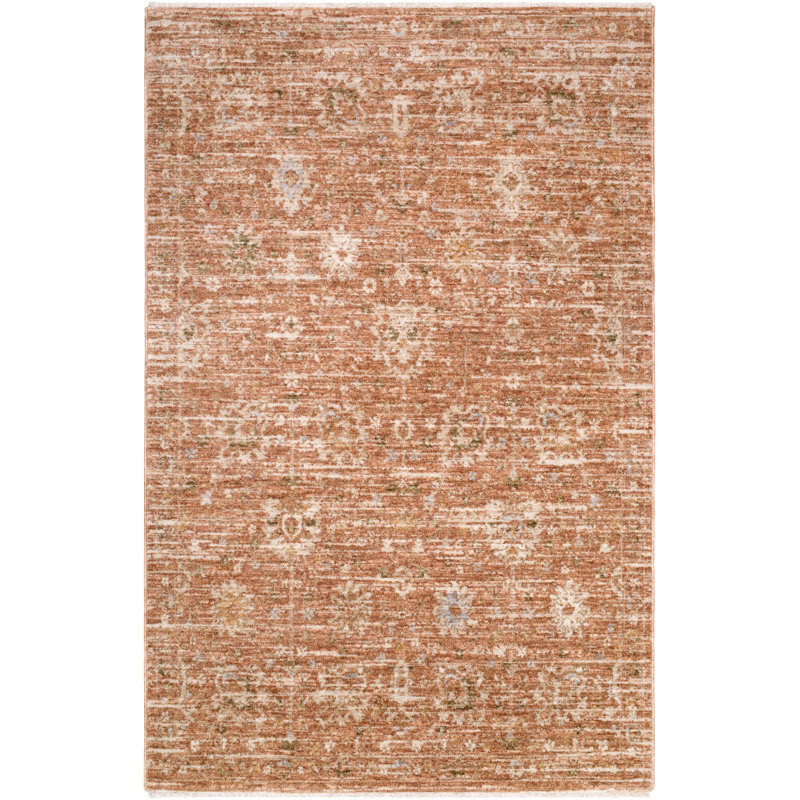 Tapis tissé à la machine Autumn, Tan/Light Brown/Ivory/Olive/Brown, Rectangle 6 pi 7 po x 9 pi 6 po