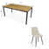 Tapscott 8 - Person Four Leg Dining Set