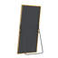 Miroir pleine longueur rectangulaire rectangulaire en alliage d'aluminium à angle droit 79 po x 35 po pour salon, chambre à coucher, suspendu ou appuyé contre le mur