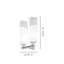Lio Wall Lamp L1P Crystal White Satin Nickel G9 Ul-1878136155